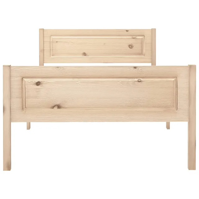 Cadre de lit sans matelas bois de pin massif 90x200 cm