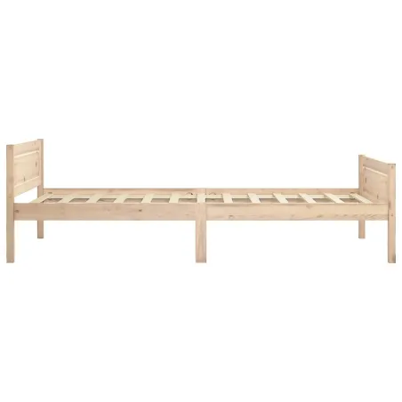 Cadre de lit sans matelas bois massif de pin 100x200 cm