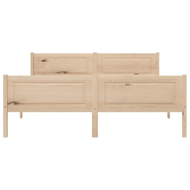 Cadre de lit sans matelas bois de pin massif 120x200 cm
