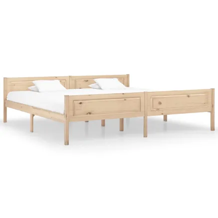 Cadre de lit sans matelas bois massif de pin 200x200 cm