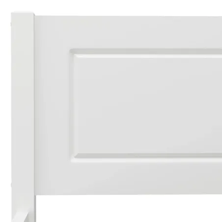 Cadre de lit sans matelas bois massif de pin blanc 140x200 cm