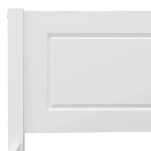 Cadre de lit sans matelas bois massif de pin blanc 160x200 cm