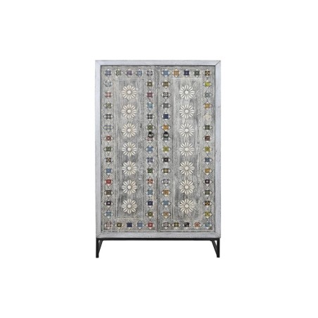 Armadio DKD Home Decor Grigio Bianco Legno di mango (90 x 38 x 150 cm)