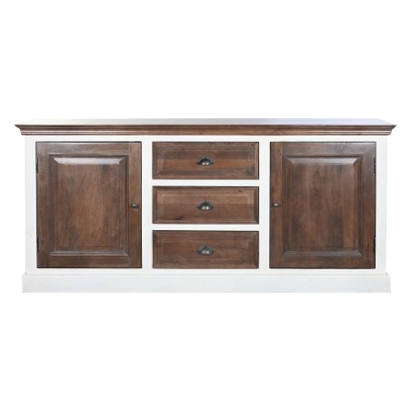 Credenza DKD Home Decor Bianco Marrone scuro Legno di mango 180 x 46 x