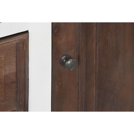 Credenza DKD Home Decor Bianco Marrone scuro Legno di mango 180 x 46 x