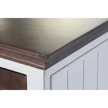 Dressoir DKD Home Decor Wit Donkerbruin Mangohout 180 x 46 x 83 cm