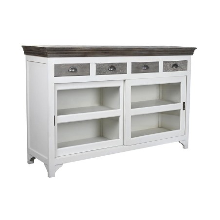 Sideboard DKD Home Decor White Grey Dark brown Crystal Mango wood 165