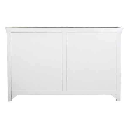 Credenza DKD Home Decor Bianco Grigio Marrone scuro Cristallo Legno di 2