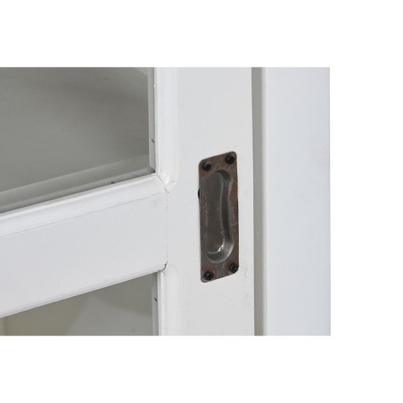 Aparador DKD Home Decor Blanco Gris Marrón oscuro Cristal Madera de m