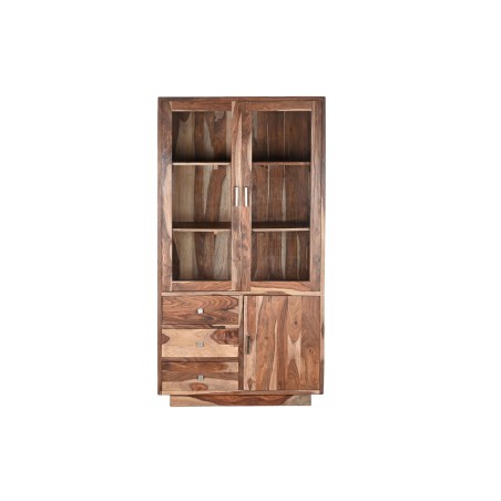 Vitrina DKD Home Decor Cristal Madera de caucho 100 x 42 x 190 cm