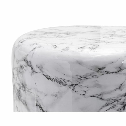 Table d'appoint DKD Home Decor Doré Blanc Fer (50 x 50 x 45 cm) 2