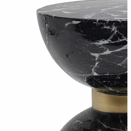 Table d'appoint DKD Home Decor 33 x 33 x 35 cm Noir Fer 2