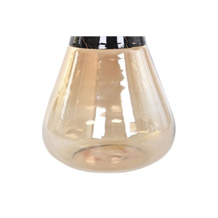 Mesa auxiliar DKD Home Decor Bicolor Cristal Hierro 60 x 60 x 57 cm 2