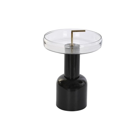 Beistelltisch DKD Home Decor Kristall Schwarz Durchsichtig Eisen 41 x