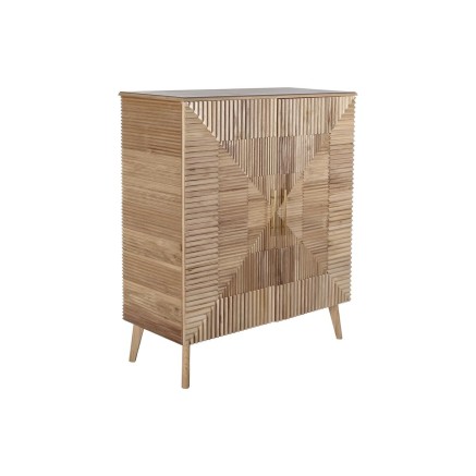 Aparador DKD Home Decor Dorado Marrón claro Madera de Paulonia Madera