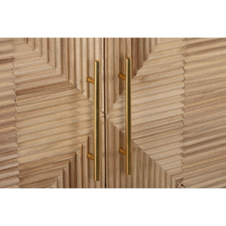 Buffet DKD Home Decor Doré Marron Clair Bois de paulownia Bois MDF 10