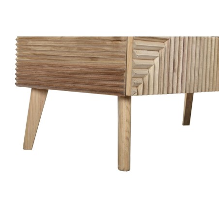 Buffet DKD Home Decor Doré Marron Clair Bois de paulownia Bois MDF 10