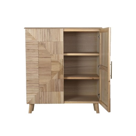 Buffet DKD Home Decor Doré Marron Clair Bois de paulownia Bois MDF 10