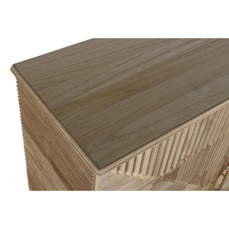 Buffet DKD Home Decor Doré Marron Clair Bois de paulownia Bois MDF 10