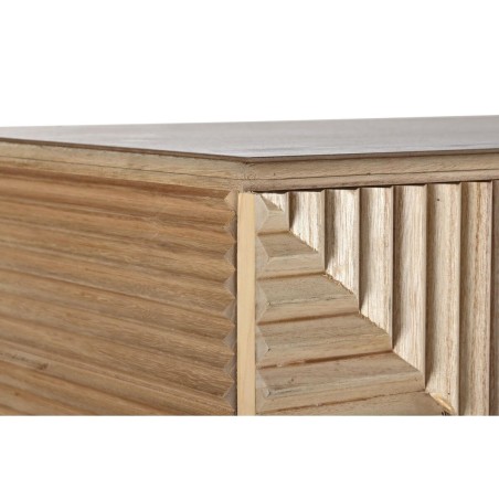 Buffet DKD Home Decor Doré Marron Clair Bois de paulownia Bois MDF 10