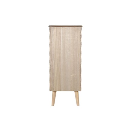 Cómoda DKD Home Decor Dorado Marrón claro Madera Madera de Paulonia 2