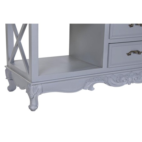 Buffet DKD Home Decor Gris Naturel Bois de paulownia Bois MDF 132 x 40