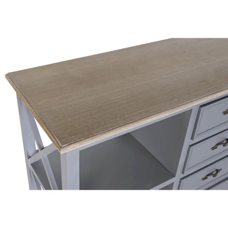Dressoir DKD Home Decor Grijs Natuurlijk Paulownia hout Hout MDF 132 x