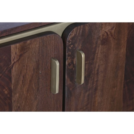 Dressoir DKD Home Decor Bruin Staal Mangohout 160 x 40 x 81 cm