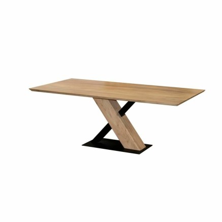 Tavolo da Pranzo DKD Home Decor Naturale Metallo Legno di acacia 200 x