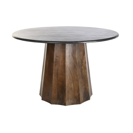 Dining Table DKD Home Decor Black Brown Marble Mango wood 120 x 120 x