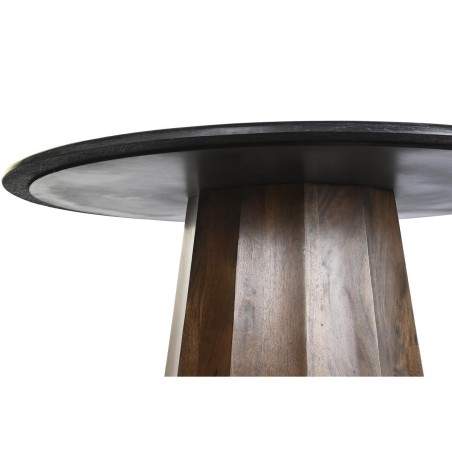 Dining Table DKD Home Decor Black Brown Marble Mango wood 120 x 120 x