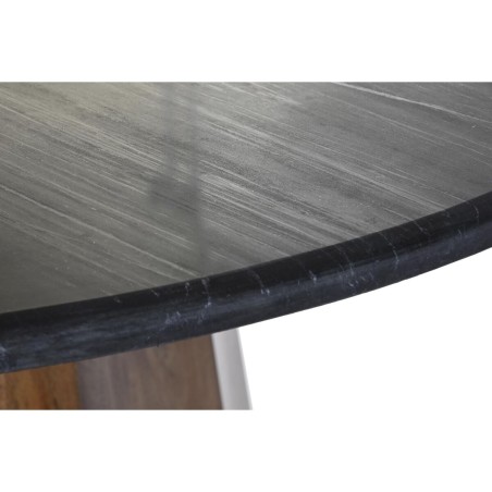 Dining Table DKD Home Decor Black Brown Marble Mango wood 120 x 120 x