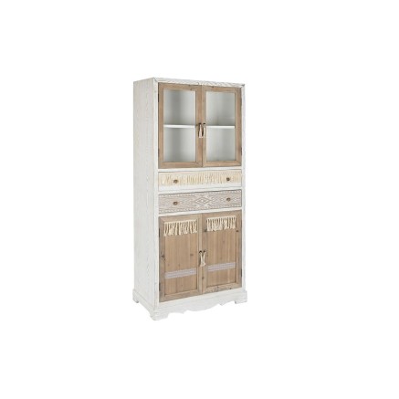Armario DKD Home Decor Blanco Natural Cristal Abeto 86 x 40 x 180 cm 8