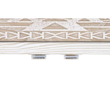 Armoire DKD Home Decor Blanc Naturel Verre Sapin 86 x 40 x 180 cm 80 x