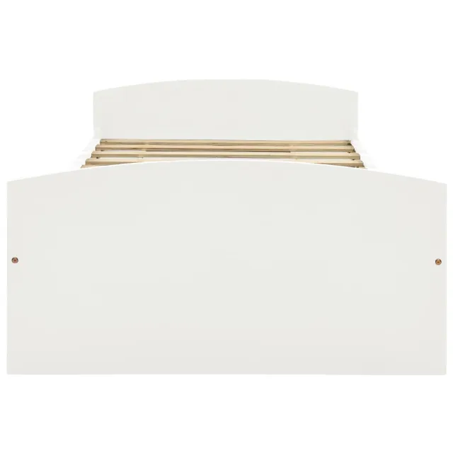 Cadre de lit avec 2 tiroirs sans matelas blanc 90x200 cm