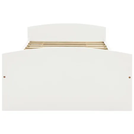 Cadre de lit avec 2 tiroirs sans matelas blanc 90x200 cm
