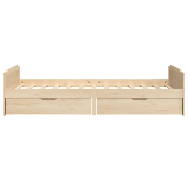 Cadre de lit sans matelas bois de pin massif 90x200 cm