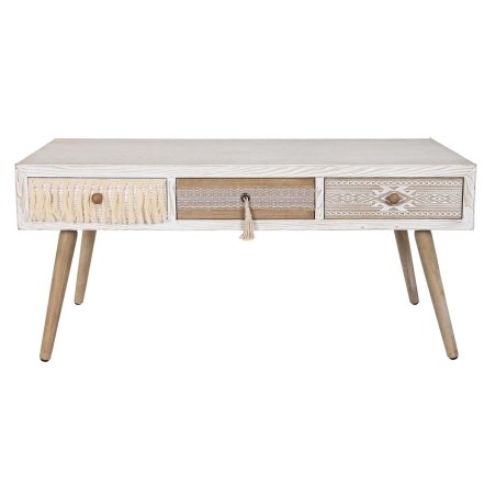 Mesa de Centro DKD Home Decor Abeto Algodón (110 x 60 x 50 cm)
