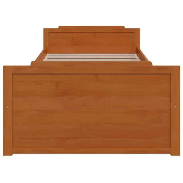 Cadre de lit sans matelas Marron miel Bois pin massif 90x200 cm