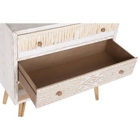 Kommode DKD Home Decor Tanne natürlich Baumwolle Weiß (80 x 35 x 80