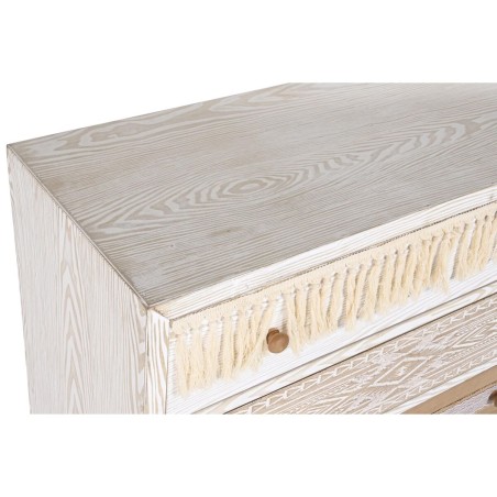 Kommode DKD Home Decor Tanne natürlich Baumwolle Weiß (80 x 35 x 80