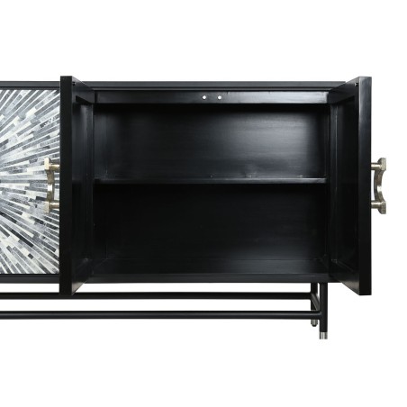 Credenza DKD Home Decor 160 x 40 x 80 cm Nero Grigio Bianco Osso Resin