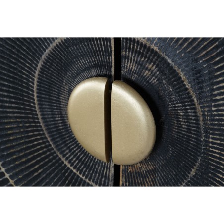Buffet DKD Home Decor Noir Doré Métal Bois de manguier 81 x 45 x 75