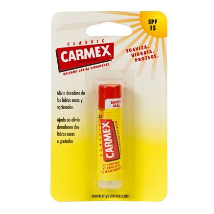 Feuchtigkeitsspendender Lippenbalsam Carmex Classic Gelb Schwarz Spf 1 2