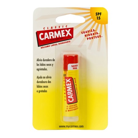 Moisturising Lip Balm Carmex Classic Yellow Black Spf 15 Stick