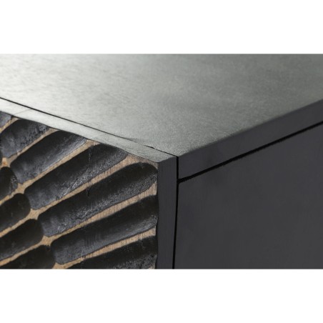 Credenza DKD Home Decor Nero Dorato Metallo Legno di mango 81 x 45 x 7