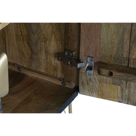 Buffet DKD Home Decor Noir Doré Métal Bois de manguier 81 x 45 x 75