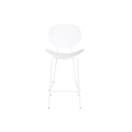 Taburete DKD Home Decor Negro Metal Blanco Polipropileno (52,5 x 49 x