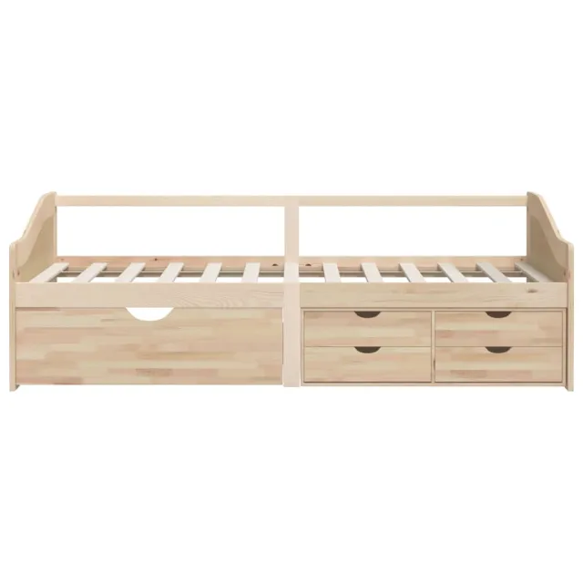 Lit de repos 3 places sans matelas Bois de pin massif 90x200 cm