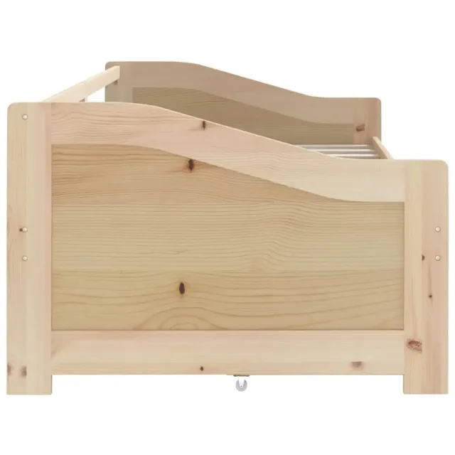 Lit de repos 3 places sans matelas Bois de pin massif 90x200 cm